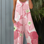 Camisole Jumpsuit Tie-Dye Wide-Leg Pants