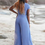 Simple Solid Color T-Shirt & Pants Two Pieces Set