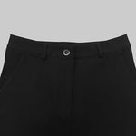 Loose Wide Leg High-Waisted Solid Color Pants Trousers