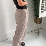 Casual Callings Drawstring Waist Pocketed Oversized Cargo Pants