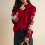 Eliana | Jacquard Hooded Sweater
