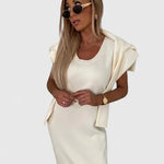 Brielle | Elegant Dress and Turtle Neck Sweater Set
