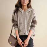 Eliana | Jacquard Hooded Sweater