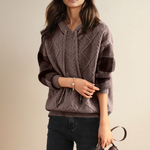 Eliana | Jacquard Hooded Sweater