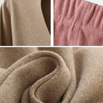 2PCS Plus Size Solid Color Round-Neck Top&Bottom Pajama Set