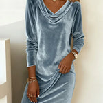 Carol | Loose Fitting Velvet Dress