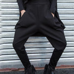 Simple Black Harem Pants