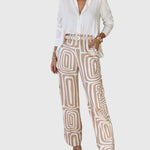Aislinn | Chic Pants Set with Complimentary Blouse & Belt