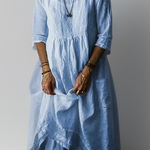 Amina | Maxi dress with loose round neckline