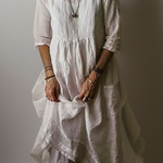 Amina | Maxi dress with loose round neckline